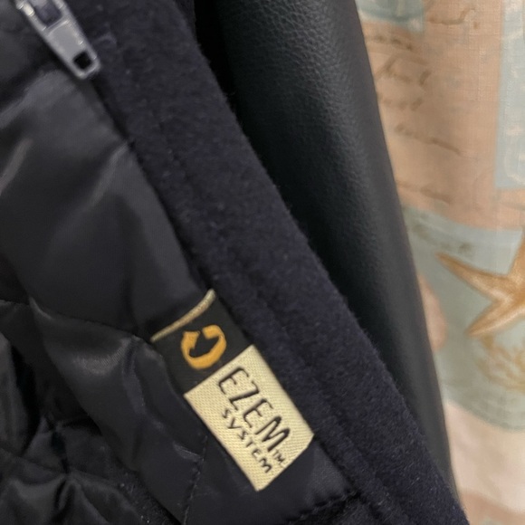 BSNF Railway Mens Varsity Leather Wool System Electrician Big Tall Jacket XXL - Picture 16 of 17